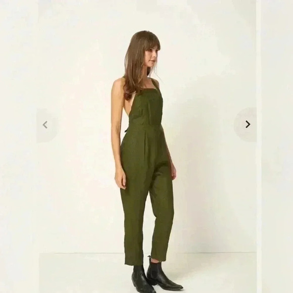Rue Stiic HATTIE OVERALLS in khaki mustang - Picture 5 of 7